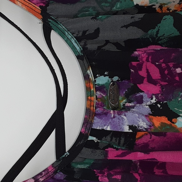 Candie's Floral Print Blouse - Picture 3 of 4